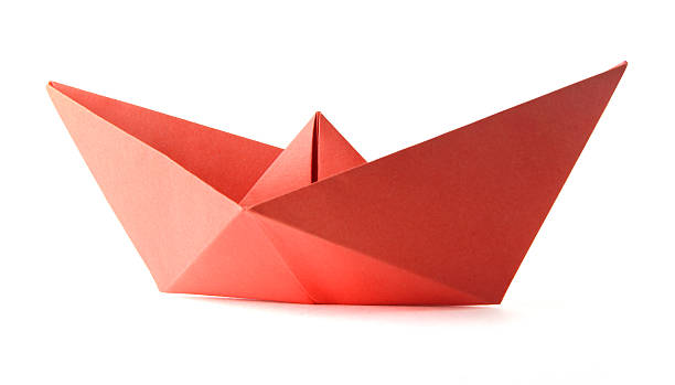 istock Origami red boat 177433605