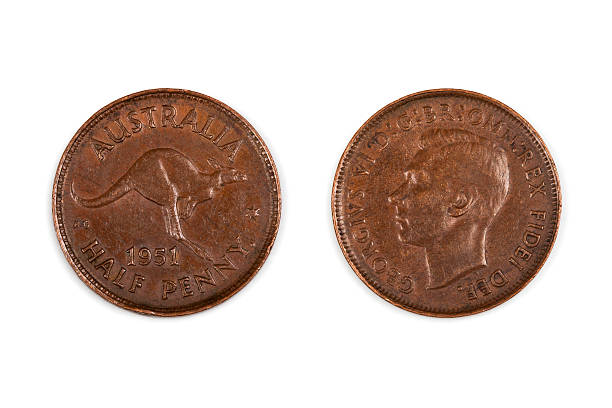 istock Australian Half Penny Coin Isolated 177433894