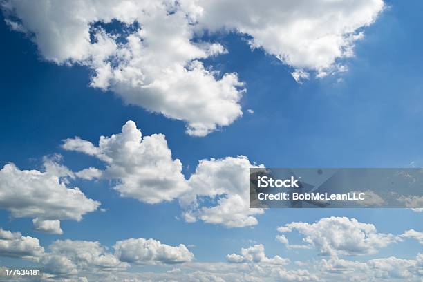 Bright Sky And White Clouds Stock Photo - Download Image Now - Beauty In Nature, Blue, Cloud - Sky