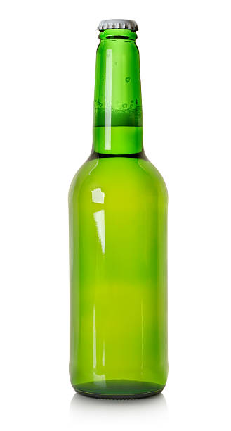 istock Beer in a green bottle isolated 177434198