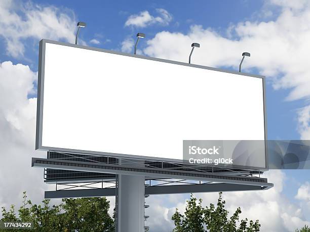 Billboard Stock Photo - Download Image Now - Advertisement, Billboard, Cloud - Sky