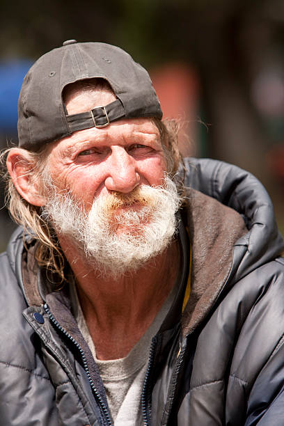 istock Homeless man portrait 177434438