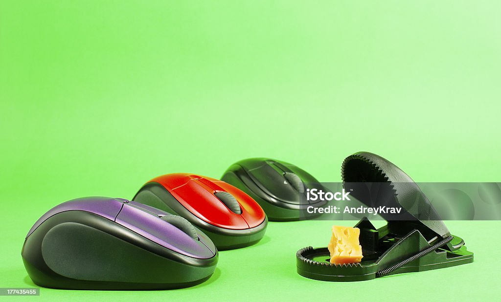 Three Computer Mouse's Three Computer Mouses With A Mousetrap Stock Photo - Download Image Now ...