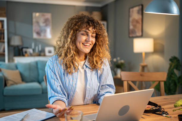 istock One beautiful young woman working online, business, freelance, e-learning, urban and modern work concept 1774357332