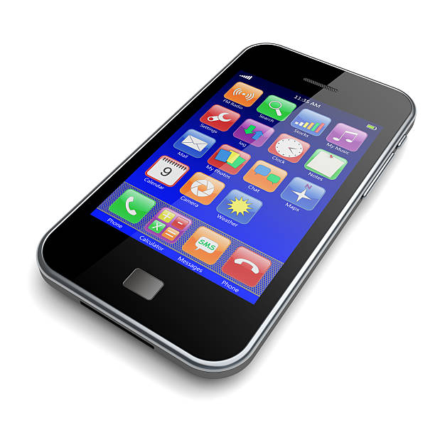 istock Mobile phone showing similarity to iphone 177435934