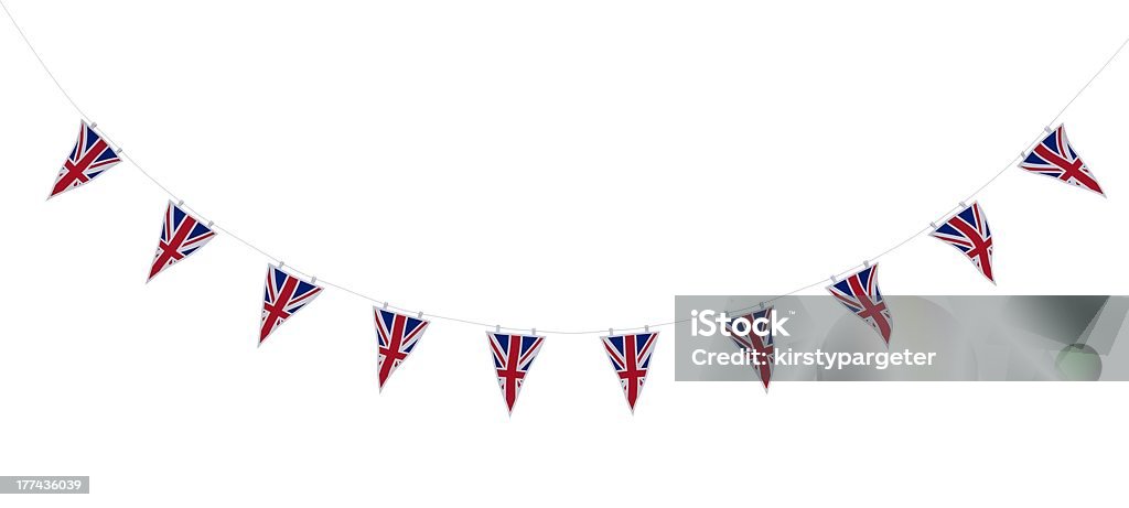 Union Jack Ударяя и баннеры - Стоковые фото Флаги роялти-фри