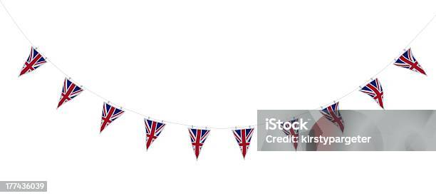 Union Jack Ударяя И Баннеры — стоковые фотографии и другие картинки Флаги - Флаги, Британский флаг, Великобритания