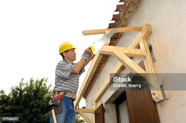 Woodworking Four Stock Photo - Download Image Now - Adult, Adults Only, Architectural Feature