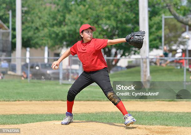 Youth League Baseball Pitcher Stock Photo - Download Image Now - Teenager, Baseball - Sport, Adolescence