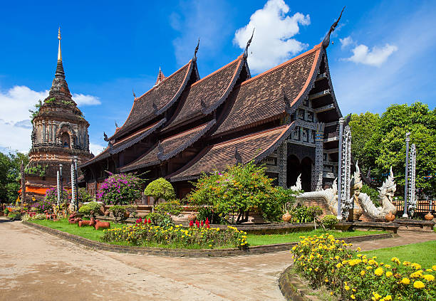 istock Beautiful temple in Chiang Mai 177437285