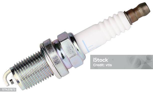 Car Sparkplug Side View Stock Photo - Download Image Now - Car, Cut Out, Electricity
