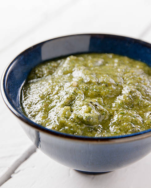 istock Bowl with pesto sauce 177439553