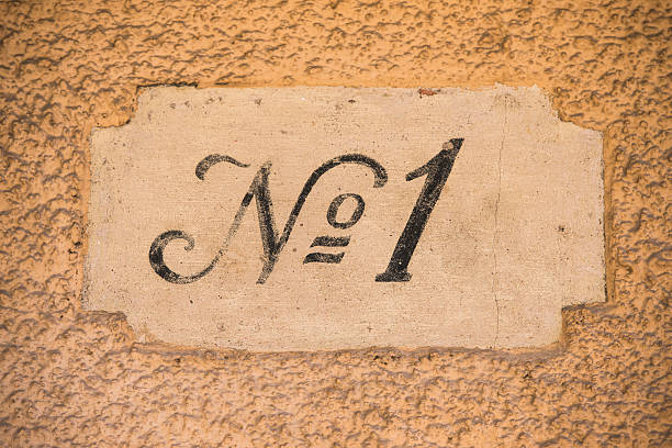 Number one sign on building