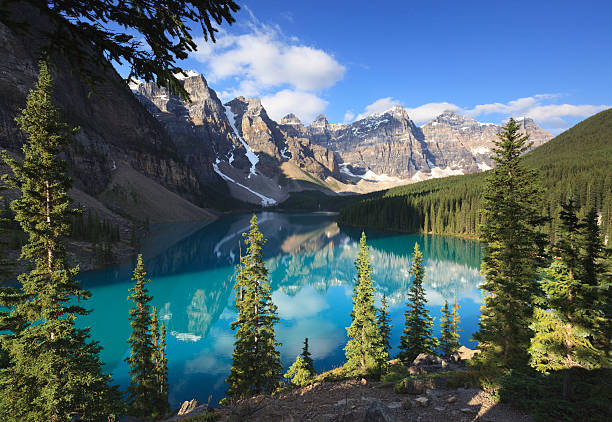 istock Morning reflections at Moraine Lake in Canada 177439855