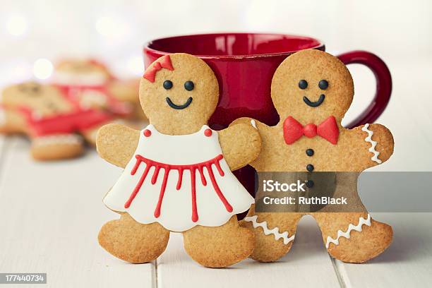 Gingerbread Couple Stock Photo - Download Image Now - Gingerbread Man, Women, Adult