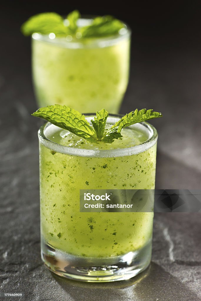 Mojito on stone Couple of Mojito, a kind of cocktail drink on stone background Alcohol - Drink Stock Photo