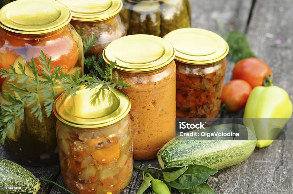 Home canning, canned vegetables "Home canning, canned vegetables" Autumn Stock Photo