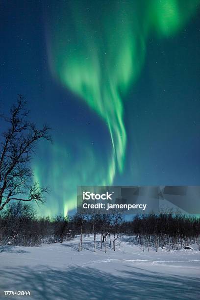 Aurora Borealis In Sweden Stock Photo - Download Image Now - Aurora Borealis, Aurora Polaris, Awe