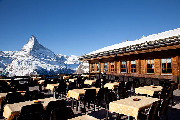 istock Reataurant on top of the mountain 177442999