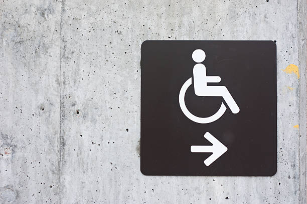 accessibility sign stock photo