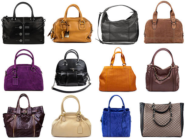 istock Set of multicolored female bags 177443817