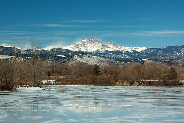istock Longs Peak Mountain from Golden Ponds 177444047