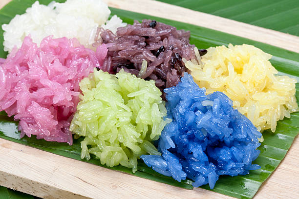 herbal rice coloured with natural