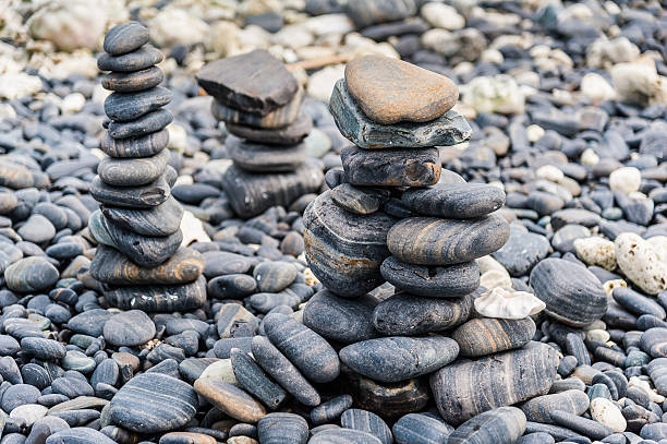 River rocks stock photo