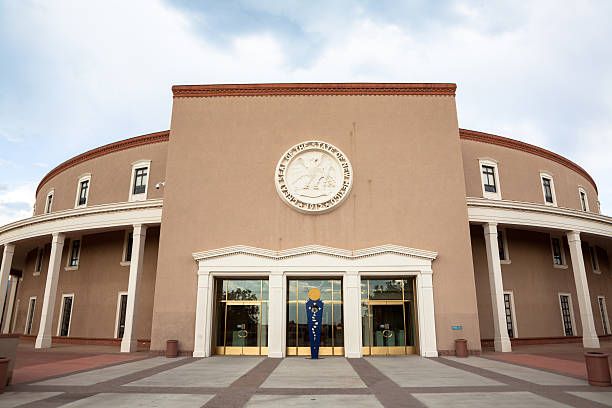 New Mexico State House and Capitol Building stock photo