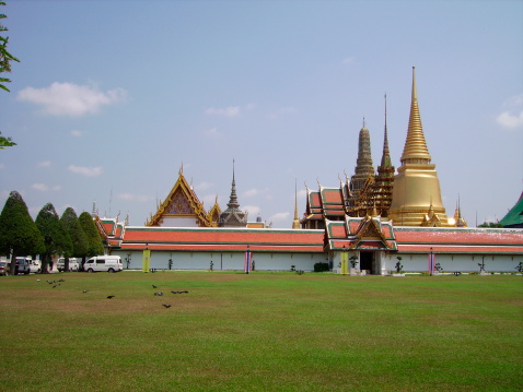 14 Oct. 2022; Chiang Rai, Thailand:\nWat Saeng Kaew Phothiyan Beautiful temple with beautiful views