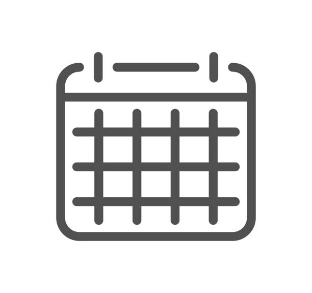 ilustrações de stock, clip art, desenhos animados e ícones de calendar related icon. - 7651