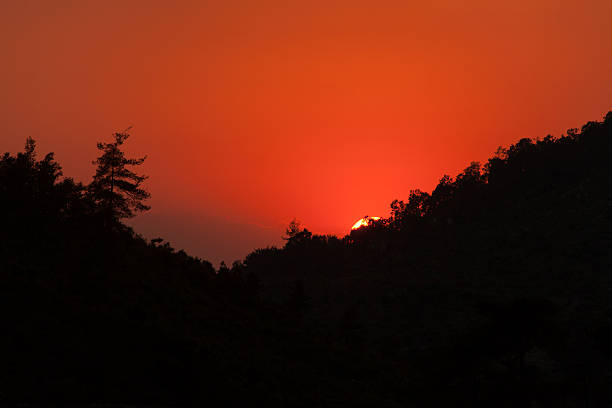 Hermosa puesta de sol - foto de stock