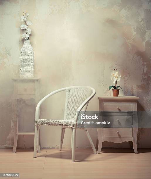 Interior Design Of Room Stock Photo - Download Image Now - Armchair, Artificial, Beige