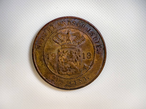 istock Netherlands indie coin 2.5 cents on a white background. 1774470097