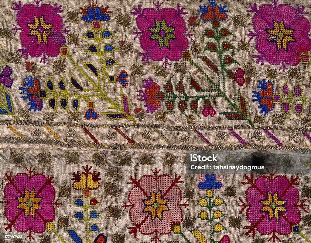 Embroidery Embroidery (ottoman) Antique Stock Photo
