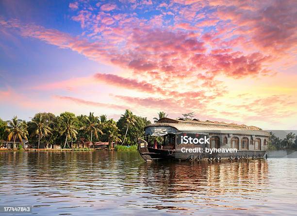 House Boat In Backwaters Stock Photo - Download Image Now - Kerala, India, Houseboat