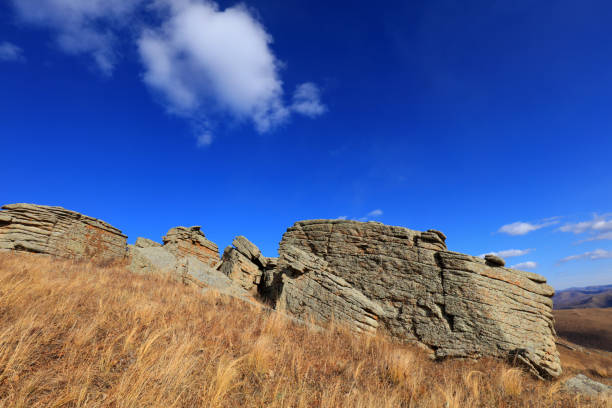 Landscape of ashhatu Stone Forest in Keshiketeng World Geopark, Inner Mongolia