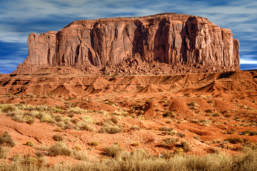 Rugged and Desolate Monument Valley north east Arizona Navajo Nation USA