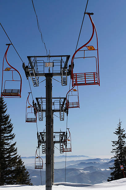 istock Chair lift in Snowy Winter 177449440