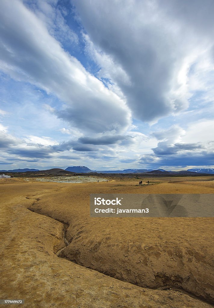 Hverarondor Hverir hot springs, de l'Islande - Photo de Acide libre de droits