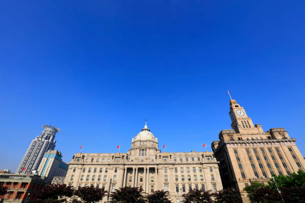 Shanghai, China - June 1, 2018: Architectural scenery of Shanghai Bund, China