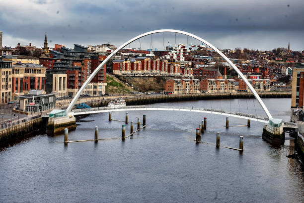 View of the River Tyne from the Tyne Bridge.