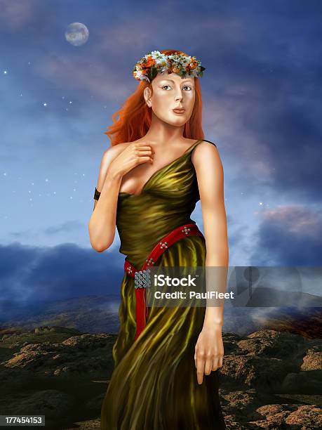 Pre Raphaelite Woman Stock Photo - Download Image Now - Arthurian Legend, Women, Mythology
