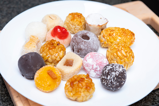 A group of Asian sweets most famous in Pakistan and India