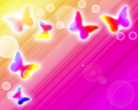 colorful butterfiles background