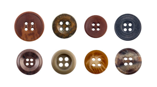 istock Group of various sewing clothing buttons isolated on white background 1774568647
