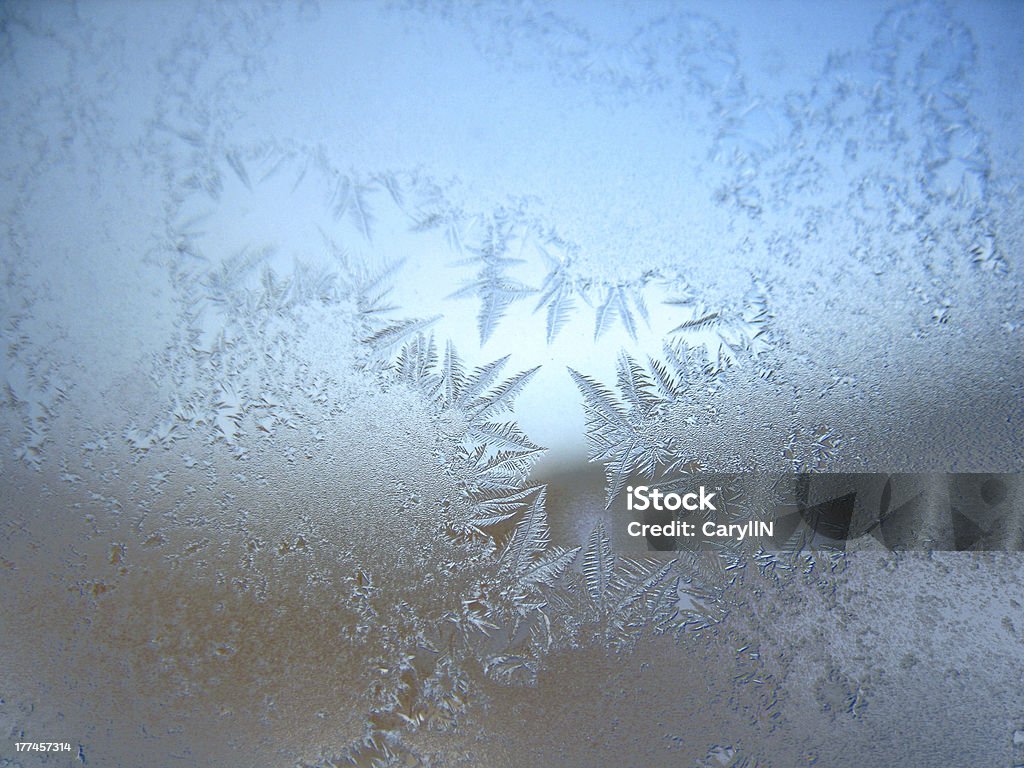 Gefrorene winter Fenster - Lizenzfrei Abstrakt Stock-Foto