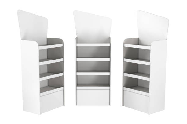 istock Shelf-racks, display cases in a supermarket 1774573527