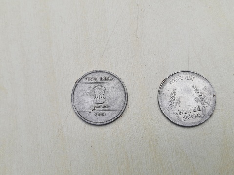 Indian Coin of one rupees