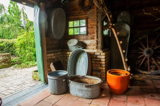 istock Old utensils in an agricultural farm barn 1774590236
